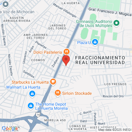 M lashes Andador Morelia map