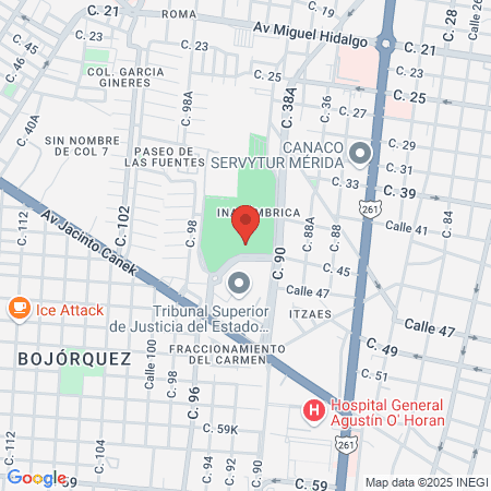 Unidad Deportiva Inalámbrica map