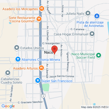 Centro de Salud Rural Naco map