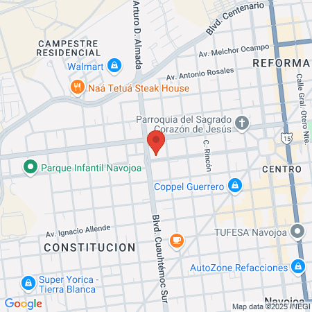 Dra. Rosario Barreras Ibarra map