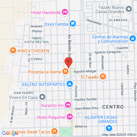 Clínica Dublán map