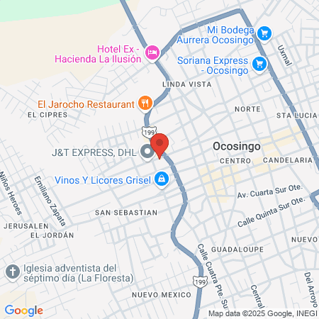 Red Natura Ocosingo map