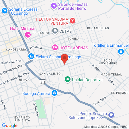 Dr. Vidal López map