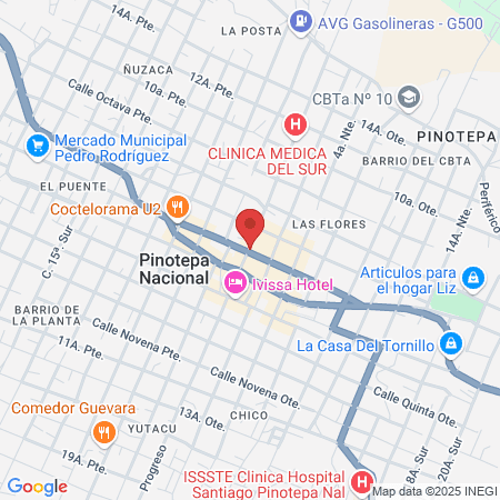 Jacinto Garcia Mendoza map