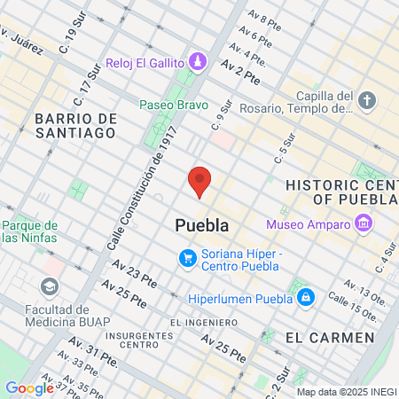 Sport City Puebla map