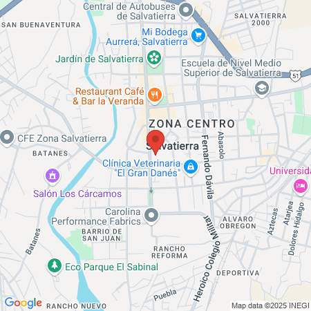 CÓMELO ESTHETIC DENTAL CENTER SALVATIERRA map