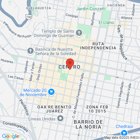 Copalli Masajes - Oaxaca map