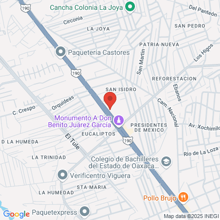 Vanilla Studio & Spa Oax map