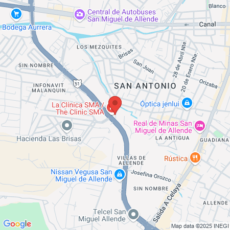 SMA Health services map