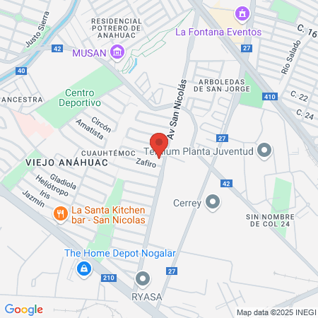 Los Dentistas Aztlán map