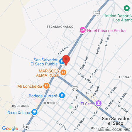 Salón de belleza Xaly map