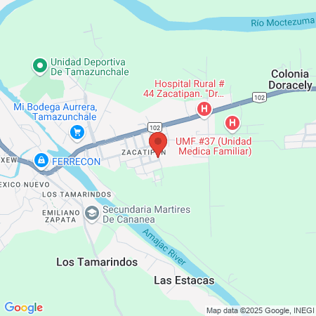 Intermédica Tamazunchale map