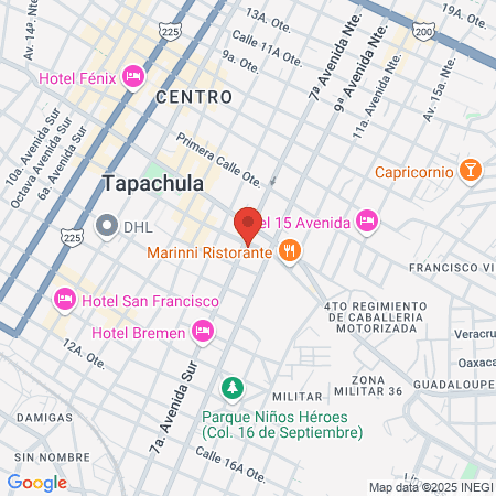 CEDIS Hospitalización map