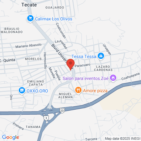 Barber & Beauty Supply Tecate map