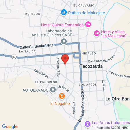 Consultorio Osteopata map