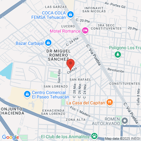 Clínica Dental Tehuacán map