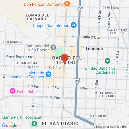 Hospital General de Tepeaca map