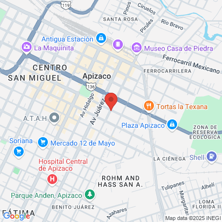Angela Zamora Salon Apizaco map