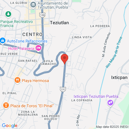 HOSPITAL ANGEL TEZIUTLAN map