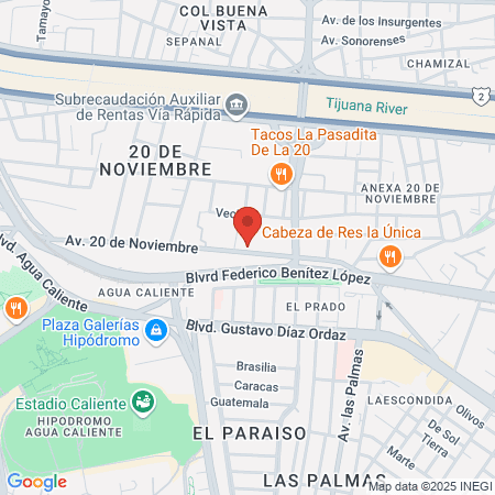 AGimnasia Tijuana map