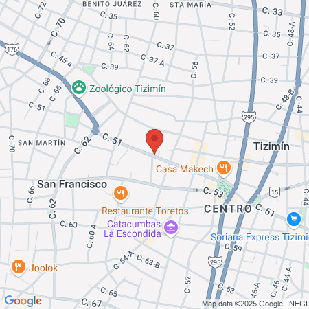 Odonto Médica Tizimín map