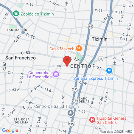 Klinikum Tizimín map