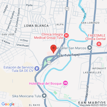 Hospital General de Tula map