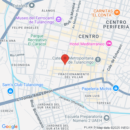 SERVICIO INTEGRAL DEL PIE PODOLOGÍA - Tulancingo map