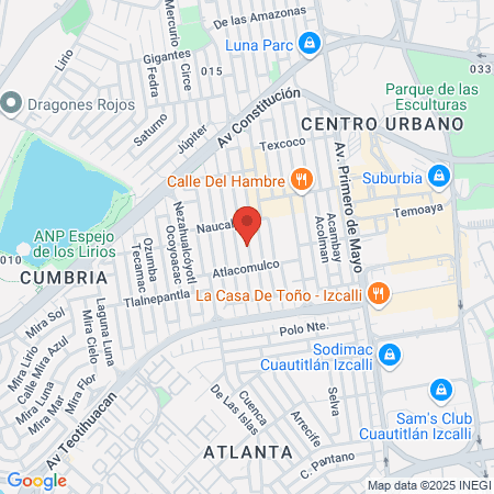 Reduxspa cuautitlán Izcalli map