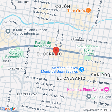 Barbados Chiapas map