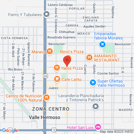 Josie's estudio de belleza map