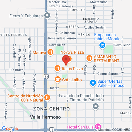 Benavides Gómez Mayra Vayela map