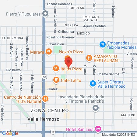 Dra. Sara Rosas Suarez map