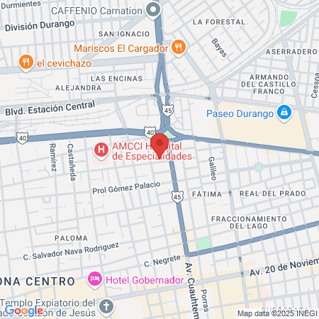 Dra. Dalia Rodriguez map