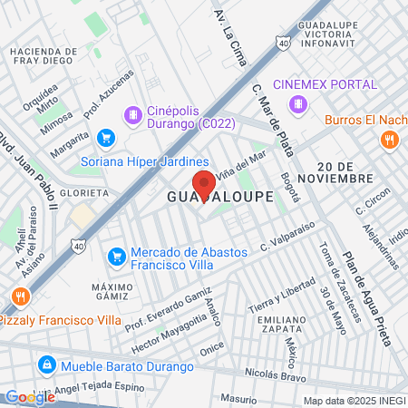 Hospital del Bosque map