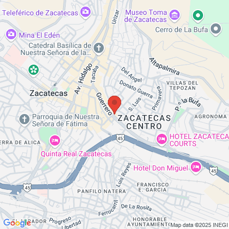 ISSSTE Hospital General Zacatecas map