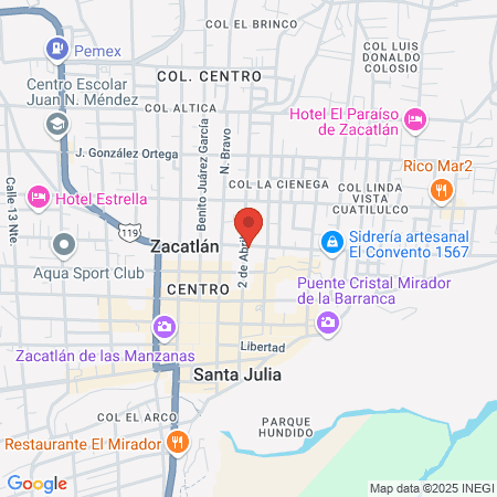 Estética Roxifama Salón Red Avyna map