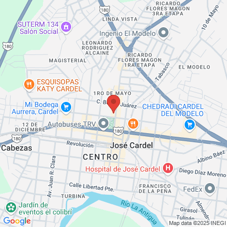 Centro Médico Cardel map
