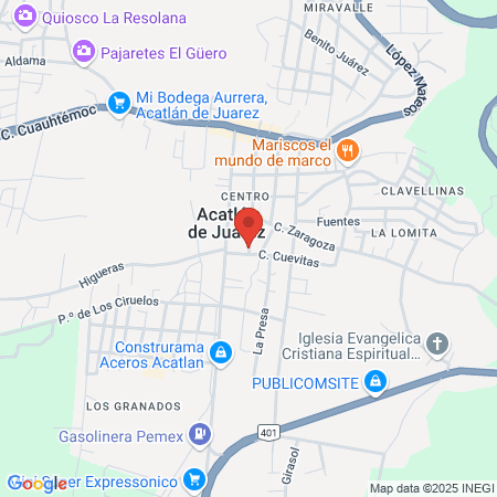 Estética D' Pilar map