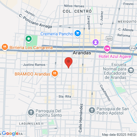 Consultorios Clínica Arandas map