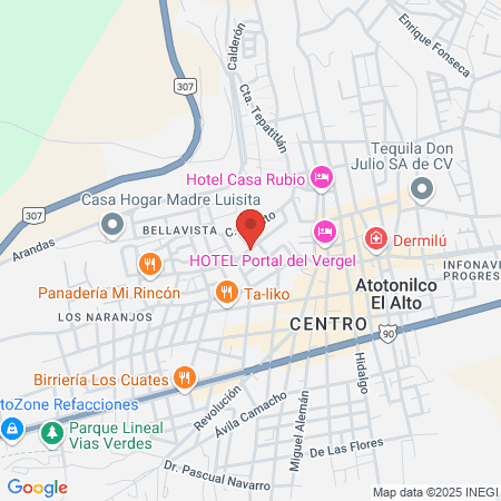 Santa Rosa barbería peluquería map