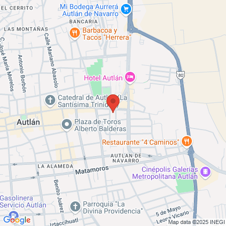 CMF ISSSTE Autlán de Navarro map