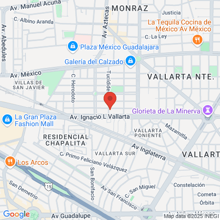 Hospital MAC Guadalajara - Bernardette map