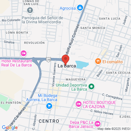 Family barber shop-la barca map