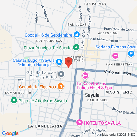 Colimas barber shop map