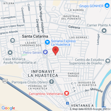 I y C BARBERIA Y SALON map