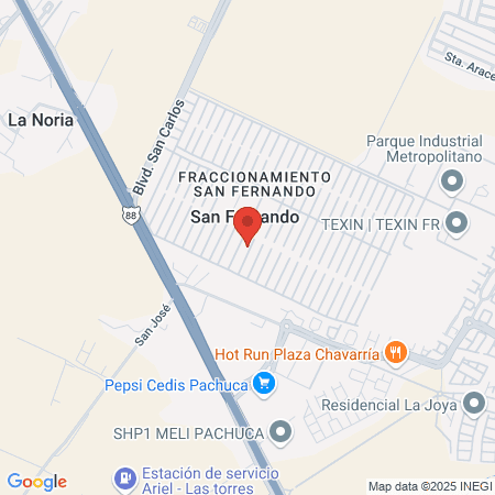 Estetica San Fernando map