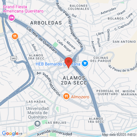 Real BarberShop Barbería en Querétaro map