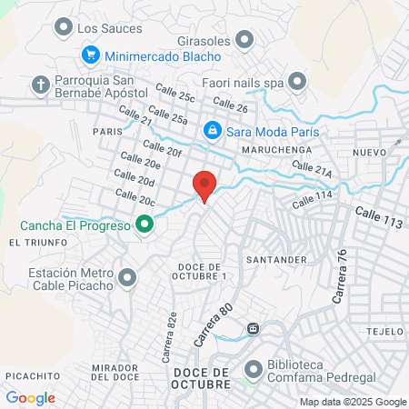 The Coma Barber Shop map