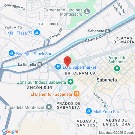 Golden Barber Sabaneta map